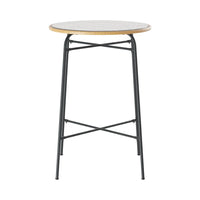 Gardeon Outdoor Bar Table Wicker Dining Bistro Patio Balcony Glass Table Steel Furniture Kings Warehouse