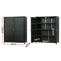 Gardeon Outdoor Storage Cabinet Box Garage Wicker Shelf Chest Garden Shed Tools Home & Garden Kings Warehouse