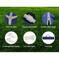 Gazebo 3x6 Outdoor Marquee Gazebos Wedding Party Camping Tent 6 Wall Panels Kings Warehouse