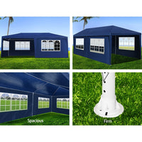 Gazebo 3x6 Outdoor Marquee Gazebos Wedding Party Camping Tent 6 Wall Panels Kings Warehouse