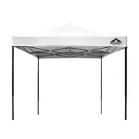 Gazebo Pop Up 3x3m w/Base Podx4 Marquee Folding Outdoor Wedding Camping Tent Shade Canopy White Home & Garden Kings Warehouse