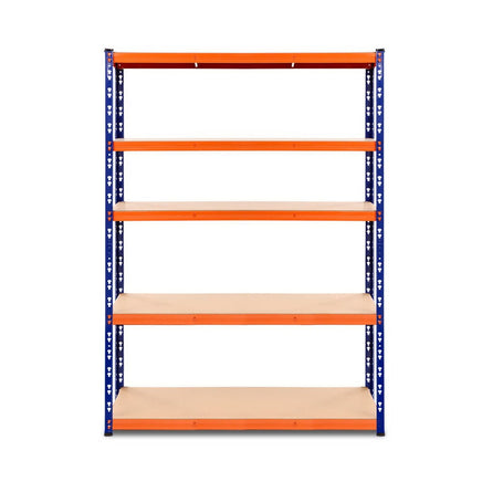 Giantz 1.8M Garage Shelving Warehouse Rack Pallet Racking Storage Shelve Blue Tools Kings Warehouse