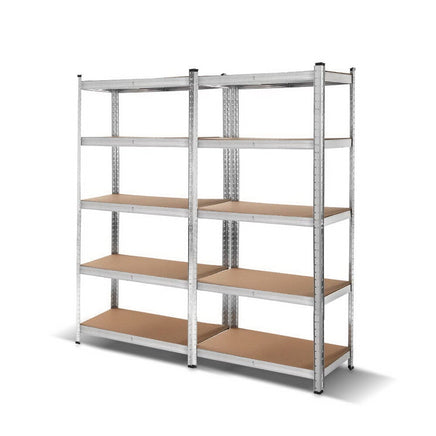 Giantz 2x1.8M Garage Shelving Warehouse Rack Pallet Racking Storage Shelf Silver Tools Kings Warehouse