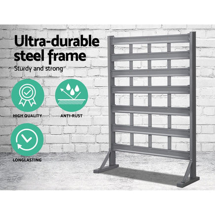Giantz 47 Storage Bin Rack Free Stand Steel Stand Tools Kings Warehouse