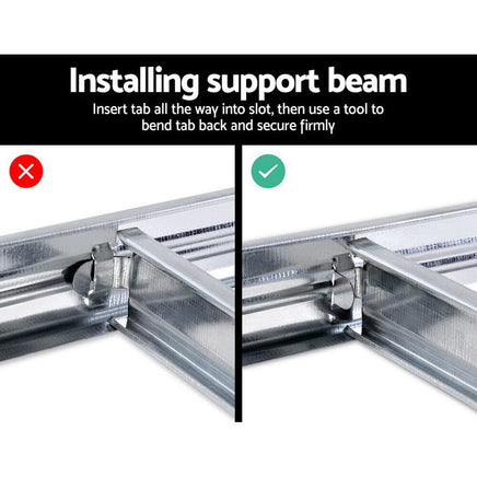 Giantz 5x1.8M Garage Shelving Warehouse Rack Pallet Racking Storage Shelf Silver Tools Kings Warehouse