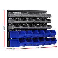 Giantz 60 Storage Bin Rack Wall Mounted Tools Kings Warehouse
