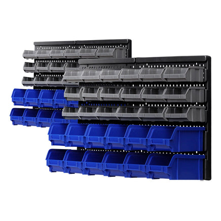 Giantz 60 Storage Bin Rack Wall Mounted Tools Kings Warehouse