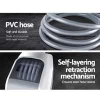 Giantz Air Hose Reel 10m Retractable Rewind Swivel Wall Mount Compressor Garage Summer Outdoor Living Kings Warehouse