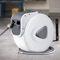 Giantz Air Hose Reel 10m Retractable Rewind Swivel Wall Mount Compressor Garage Summer Outdoor Living Kings Warehouse