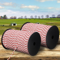 Giantz Electric Fence Poly Rope 2x 500M Pet Care Kings Warehouse