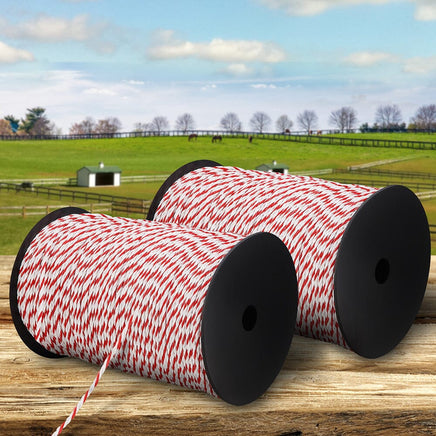 Giantz Electric Fence Poly Rope 2x 500M Pet Care Kings Warehouse