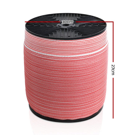 Giantz Electric Fence Poly Tape 1200M Commercial Kings Warehouse