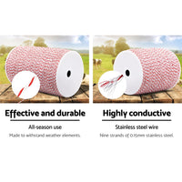 Giantz Electric Fence Poly Wire 2000M Pet Care Kings Warehouse