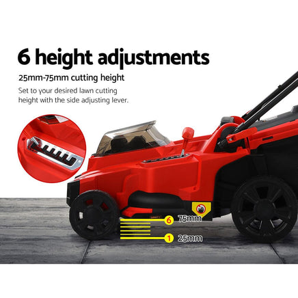 Giantz Lawn Mower 37cm Cutting Width Cordless 40V Electric Lawnmower Tools Kings Warehouse