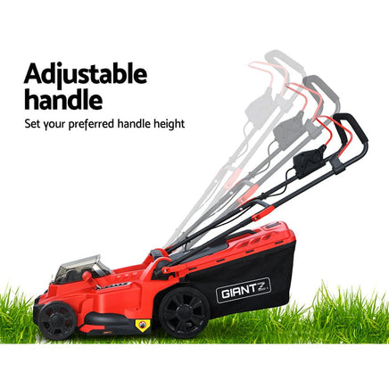 Giantz Lawn Mower 37cm Cutting Width Cordless 40V Electric Lawnmower Tools Kings Warehouse