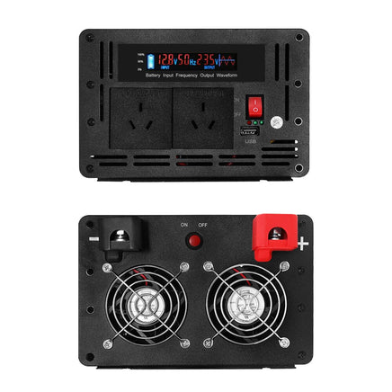 Giantz Power Inverter 12V to 240V 2500W/5000W Pure Sine Wave Camping Car Boat Outdoor Recreation Kings Warehouse