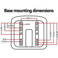 Giantz Tractor Seat Forklift Excavator Universal Suspension Truck Chair PU Leather Auto Accessories Kings Warehouse