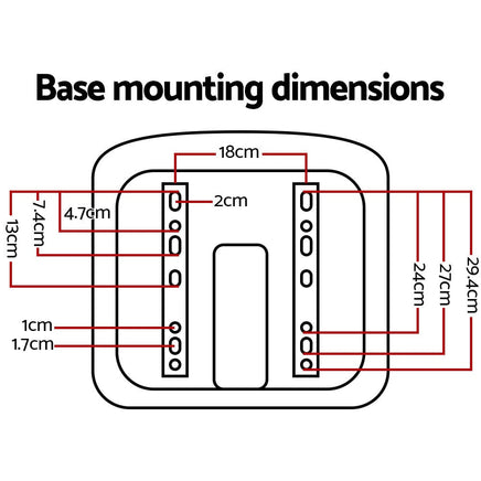 Giantz Tractor Seat Forklift Excavator Universal Suspension Truck Chair PU Leather Auto Accessories Kings Warehouse