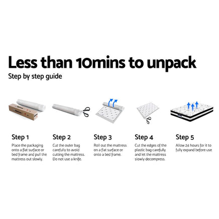 Giselle Bedding 21cm Mattress Tight Top King Single Furniture Kings Warehouse