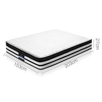 Giselle Bedding 27cm Mattress Euro Top Queen Furniture Kings Warehouse