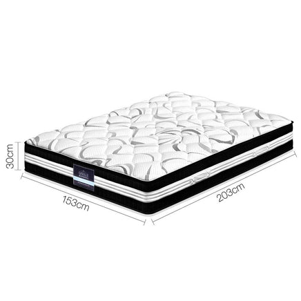 Giselle Bedding 30cm Mattress Medium Firm Queen Furniture Kings Warehouse