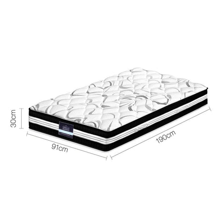 Giselle Bedding 30cm Mattress Medium Firm Single Furniture Kings Warehouse