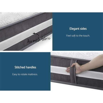 Giselle Bedding 30cm Mattress Pocket Spring King Single Furniture Kings Warehouse