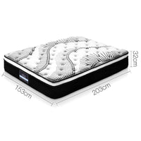 Giselle Bedding 32cm Mattress Euro Top Queen Furniture Kings Warehouse