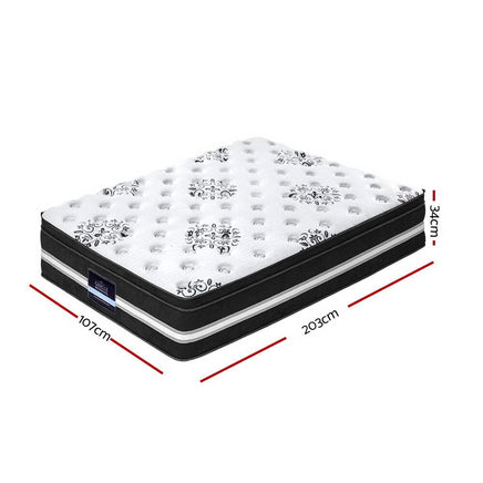 Giselle Bedding 34cm Mattress Cool Gel Memory Foam King Single Furniture Kings Warehouse