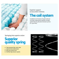 Giselle Bedding 34cm Mattress Euro Top Pocket Spring King Single Furniture Kings Warehouse