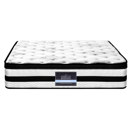 Giselle Bedding 34cm Mattress Euro Top Pocket Spring Super King Furniture Kings Warehouse
