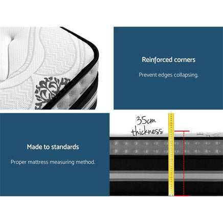 Giselle Bedding 35cm Mattress Cool Gel Memory Foam Queen Furniture Kings Warehouse