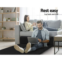 Giselle Bedding Foldable Mattress Folding Foam Bed Mat Double Black Furniture Kings Warehouse