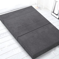 Giselle Bedding Foldable Mattress Folding Foam Bed Mat Double Grey Furniture Kings Warehouse