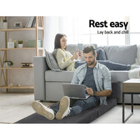 Giselle Bedding Foldable Mattress Folding Foam Bed Mat Single Grey Furniture Kings Warehouse