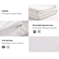 Giselle Bedding Memory Foam Mattress Topper 8cm Double Furniture Kings Warehouse