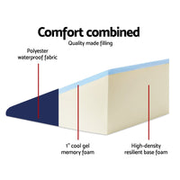 Giselle Bedding Wedge Pillow Blue Twin Pack Home & Garden Kings Warehouse
