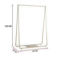 Gold Clothing Retail Shop Commercial Garment Display Rack Commercial Kings Warehouse