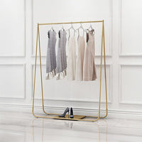 Gold Clothing Retail Shop Commercial Garment Display Rack Commercial Kings Warehouse