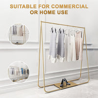 Gold Clothing Retail Shop Commercial Garment Display Rack Commercial Kings Warehouse