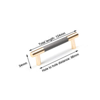 Gold Solid Modern Design Furniture Kitchen Cabinet Handles Drawer Bar Handle Pull 96mm Kings Warehouse