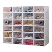 GOMINIMO Plastic Shoe Box 24 pcs (White) Kings Warehouse 
