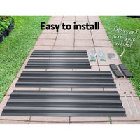 Green Fingers Garden Bed 210x90cm Planter Box Raised Container Galvanised Steel Home & Garden Kings Warehouse