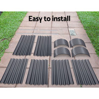 Green Fingers Garden Bed 240X80X42cm Oval Planter Box Raised Container Galvanised Home & Garden Kings Warehouse