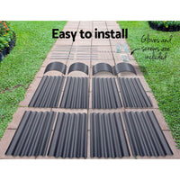 Green Fingers Garden Bed 320X80X42cm Oval Planter Box Raised Container Galvanised Home & Garden Kings Warehouse