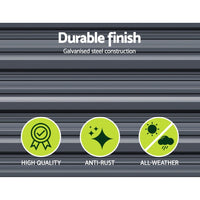 Green Fingers Garden Bed 320x80x77cm Planter Box Raised Container Galvanised Herb Home & Garden Kings Warehouse