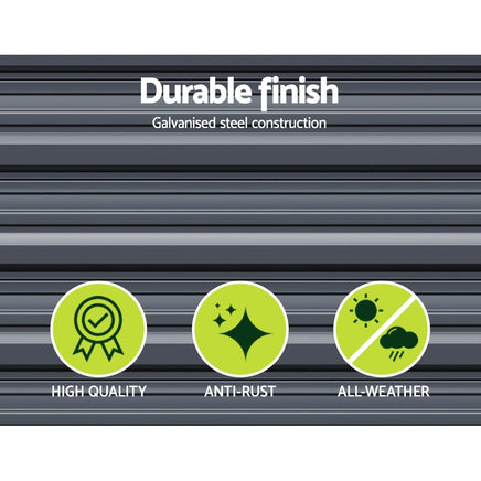 Green Fingers Garden Bed 320x80x77cm Planter Box Raised Container Galvanised Herb Home & Garden Kings Warehouse