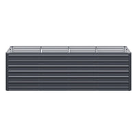 Green Fingers Garden Bed 320x80x77cm Planter Box Raised Container Galvanised Herb Home & Garden Kings Warehouse