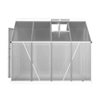 Green Fingers Greenhouse 2.42x1.9x1.95M Aluminium Polycarbonate Green House Garden Shed Home & Garden Kings Warehouse