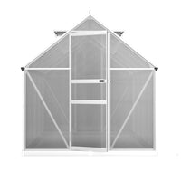 Green Fingers Greenhouse 2.42x1.9x1.95M Aluminium Polycarbonate Green House Garden Shed Home & Garden Kings Warehouse